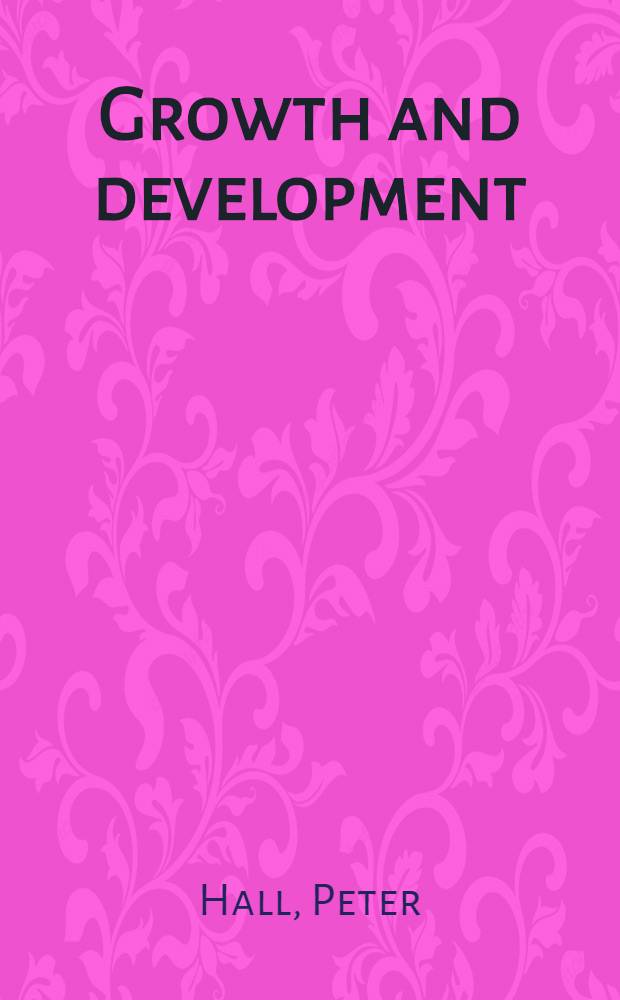 Growth and development : An econ. analysis