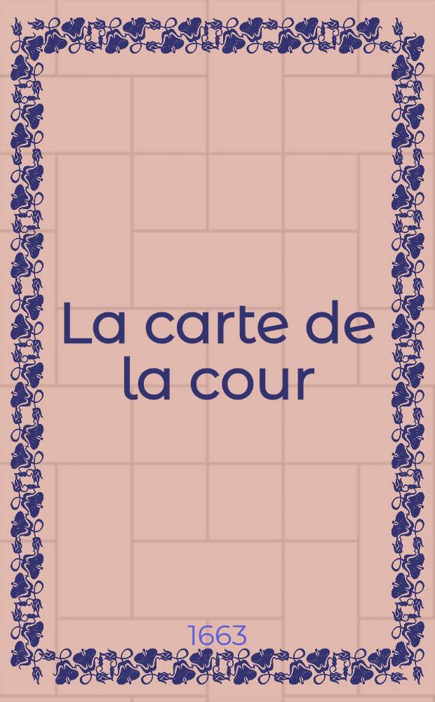 La carte de la cour