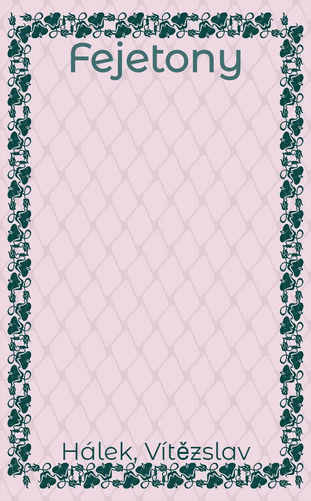 Fejetony