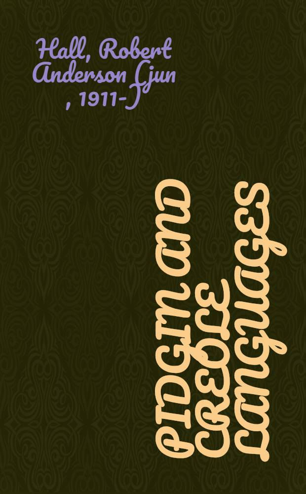 Pidgin and Creole languages