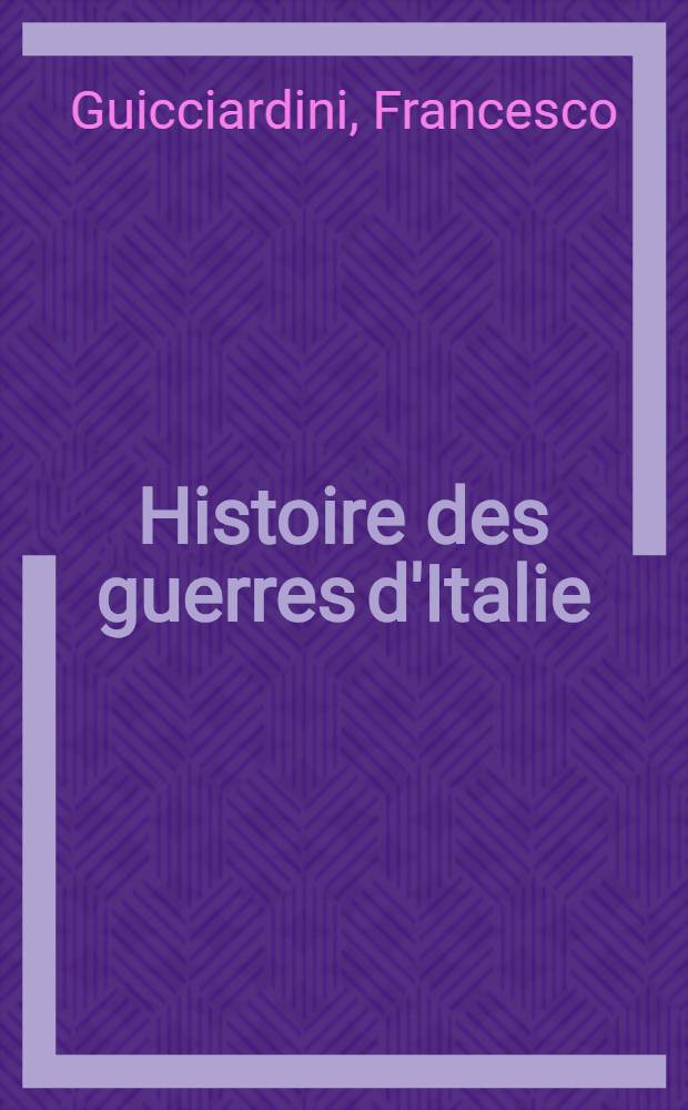 Histoire des guerres d'Italie