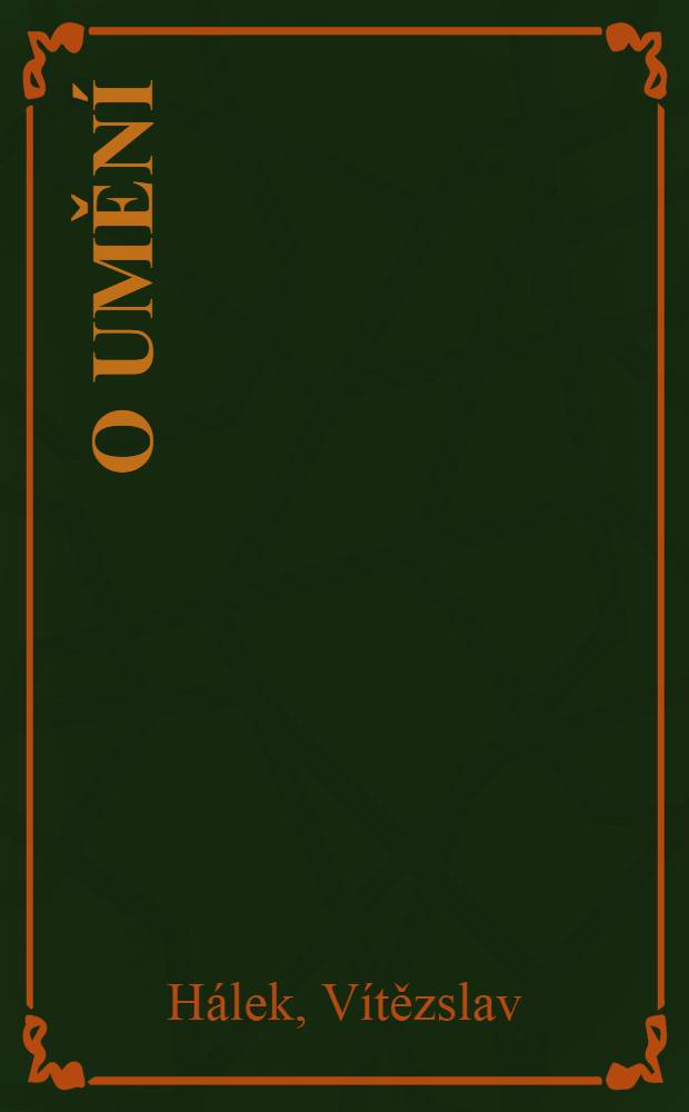 O umění