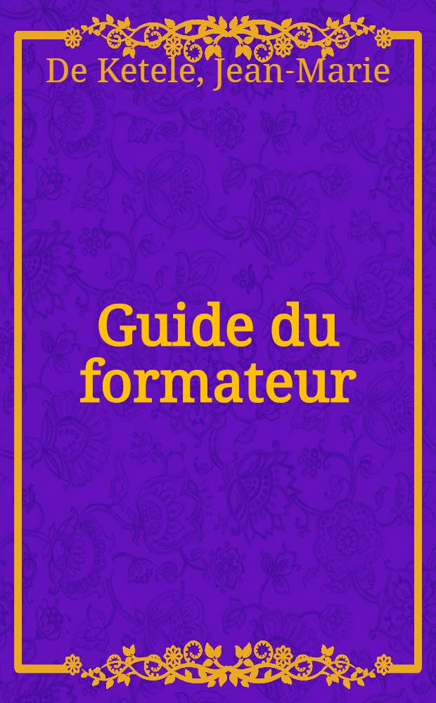 Guide du formateur