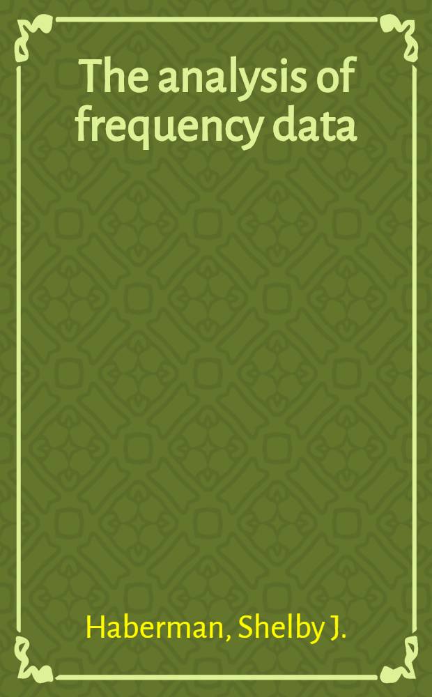 The analysis of frequency data