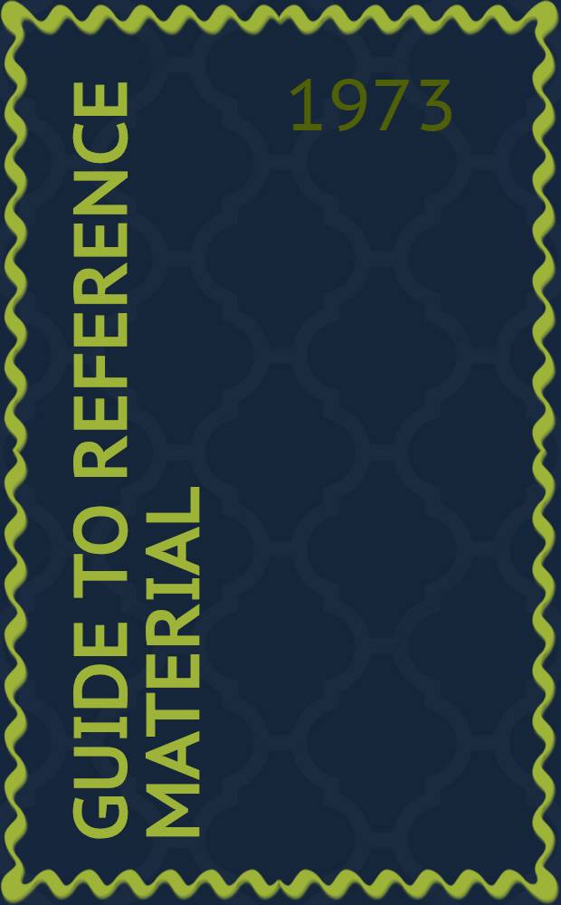 Guide to reference material