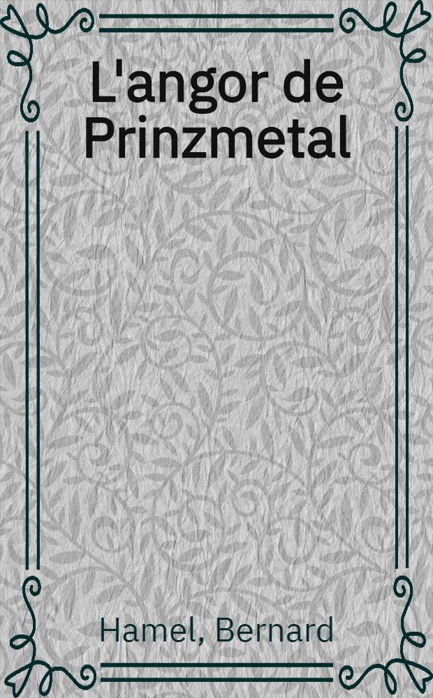 L'angor de Prinzmetal : À propos de 6 observations : Thèse ..