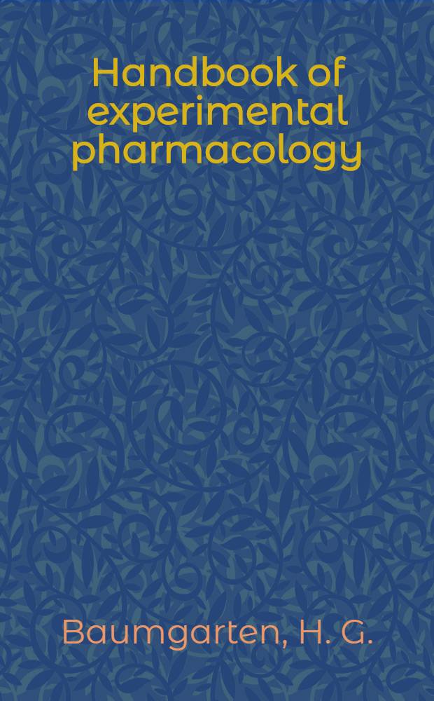 Handbook of experimental pharmacology : Contin. of "Handbuch der experimentellen Pharmakologe". Vol. 59 : Mediators and drugs in gastrointestinal motility