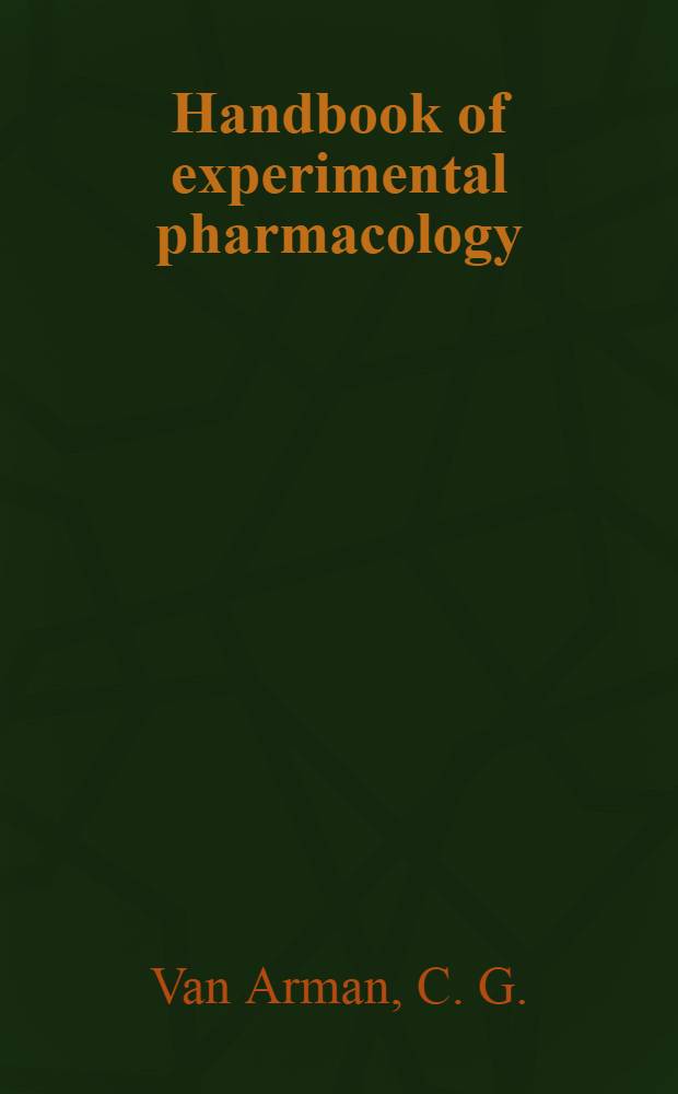 Handbook of experimental pharmacology : Contin. of "Handbuch der experimentellen Pharmakologe". Vol. 60 : Pyretics and antipyretics