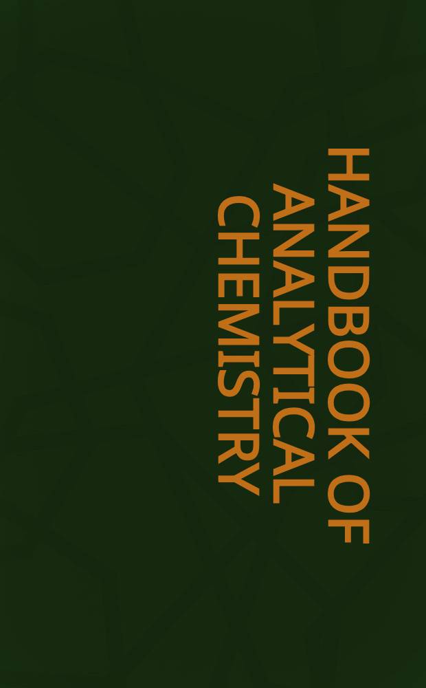 Handbook of analytical chemistry