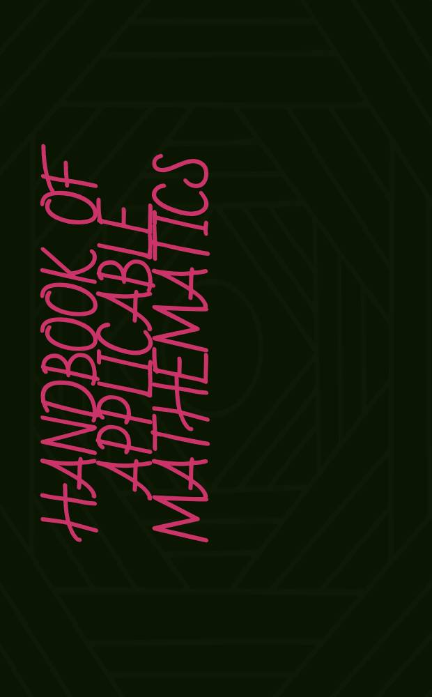 Handbook of applicable mathematics : [Core volumes]. 6 : Statistics