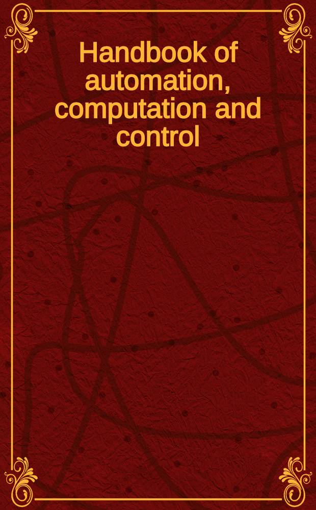 Handbook of automation, computation and control