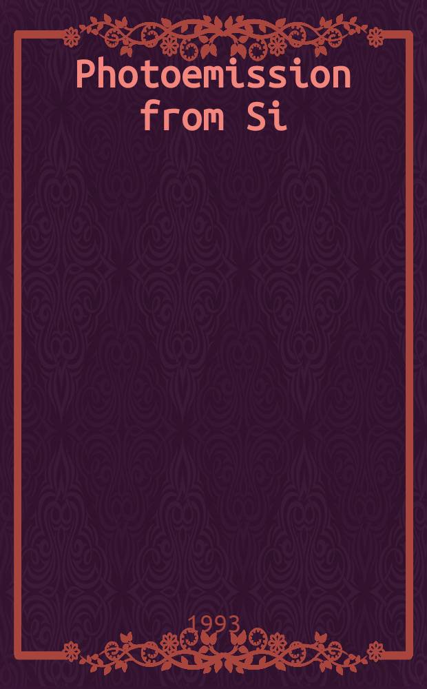 Photoemission from Si (100) / Na, k : Metallization, surface photovoltage a. quantum well states : Akad. avh