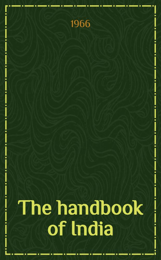 The handbook of India