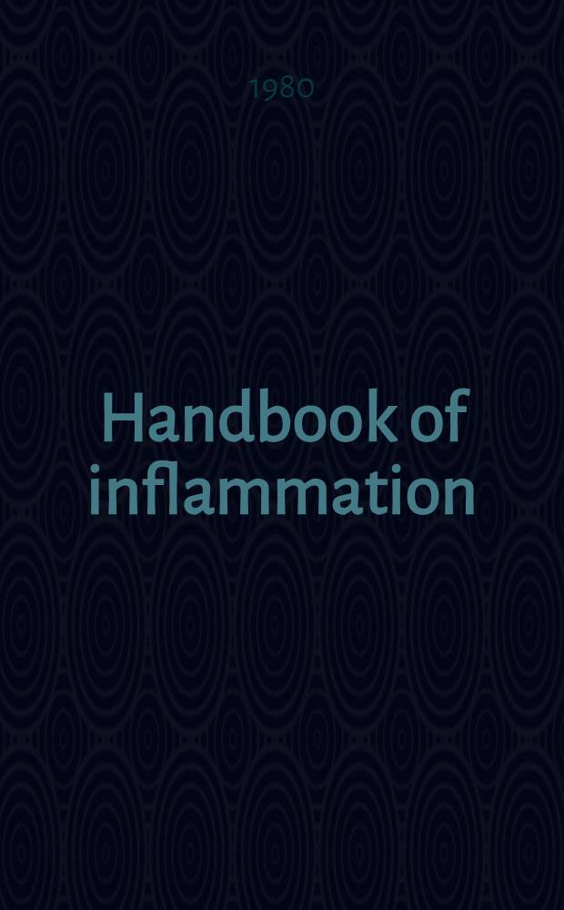 Handbook of inflammation