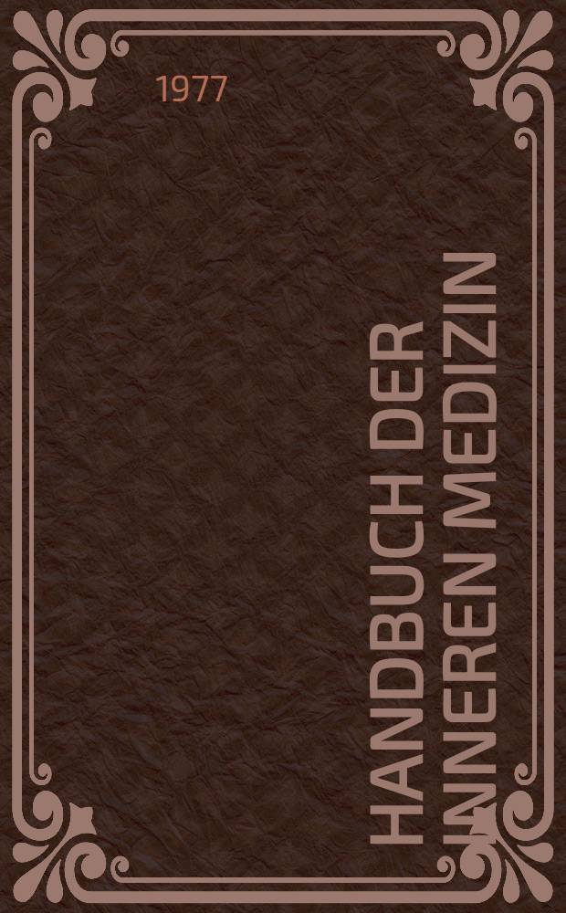 Handbuch der inneren Medizin