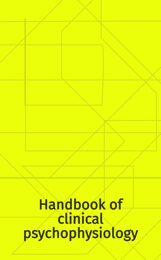 Handbook of clinical psychophysiology