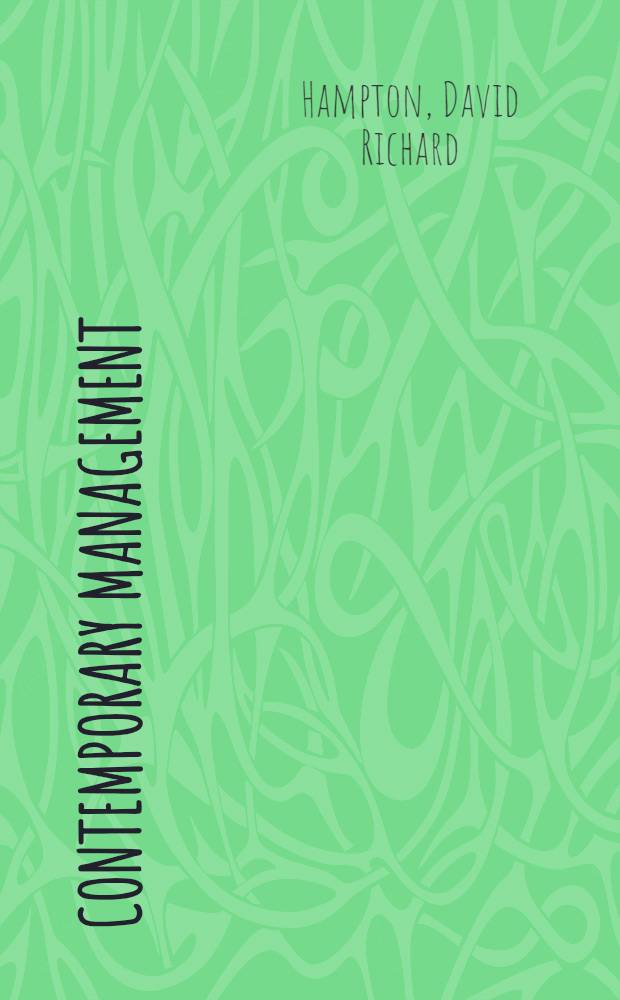 Contemporary management