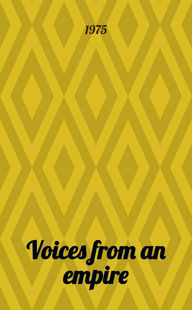 Voices from an empire : A history of Afro-Port. lit
