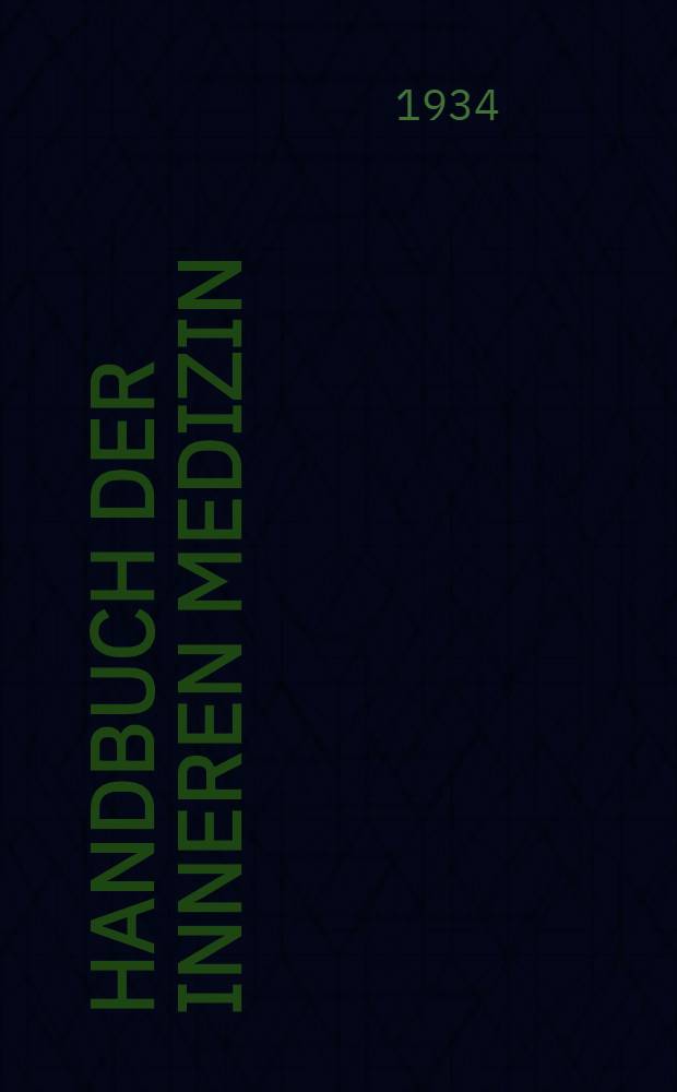 Handbuch der inneren Medizin