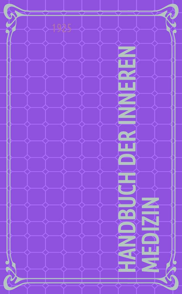 Handbuch der inneren Medizin