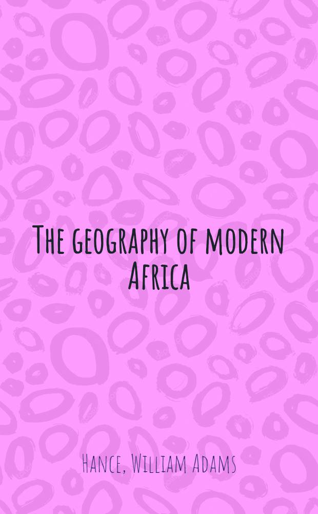 The geography of modern Africa