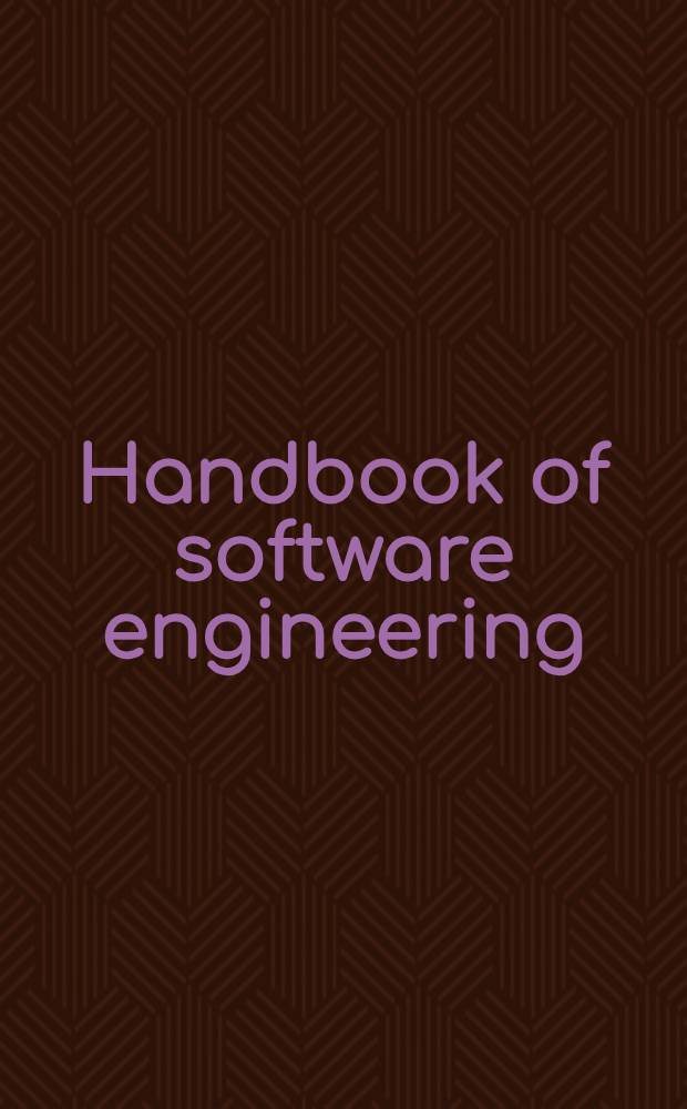 Handbook of software engineering