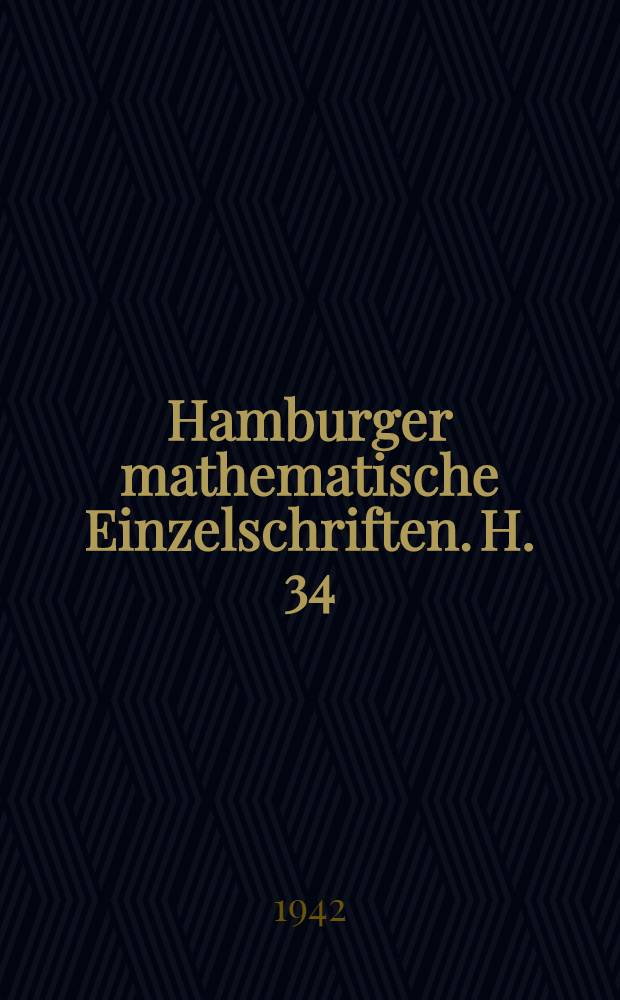 Hamburger mathematische Einzelschriften. H. 34 : Nicht-Euklidische Geometrie und Mechanik I, II, III