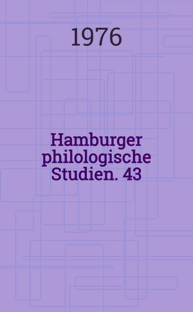 Hamburger philologische Studien. 43 : Aspects of a case