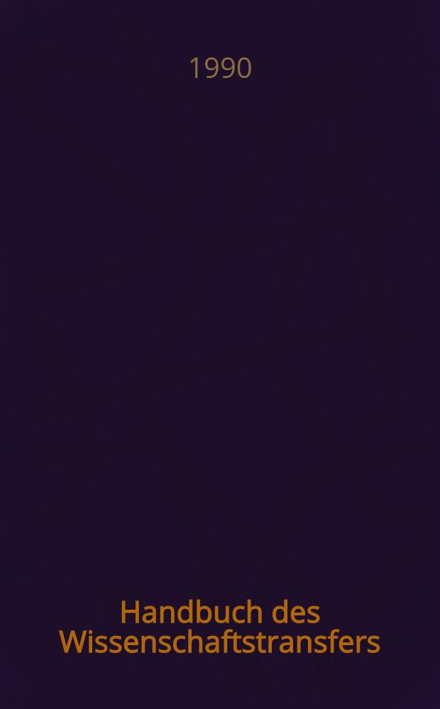 Handbuch des Wissenschaftstransfers