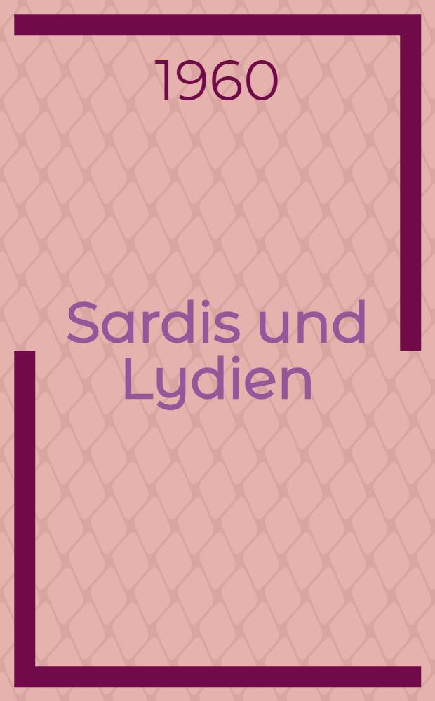 Sardis und Lydien