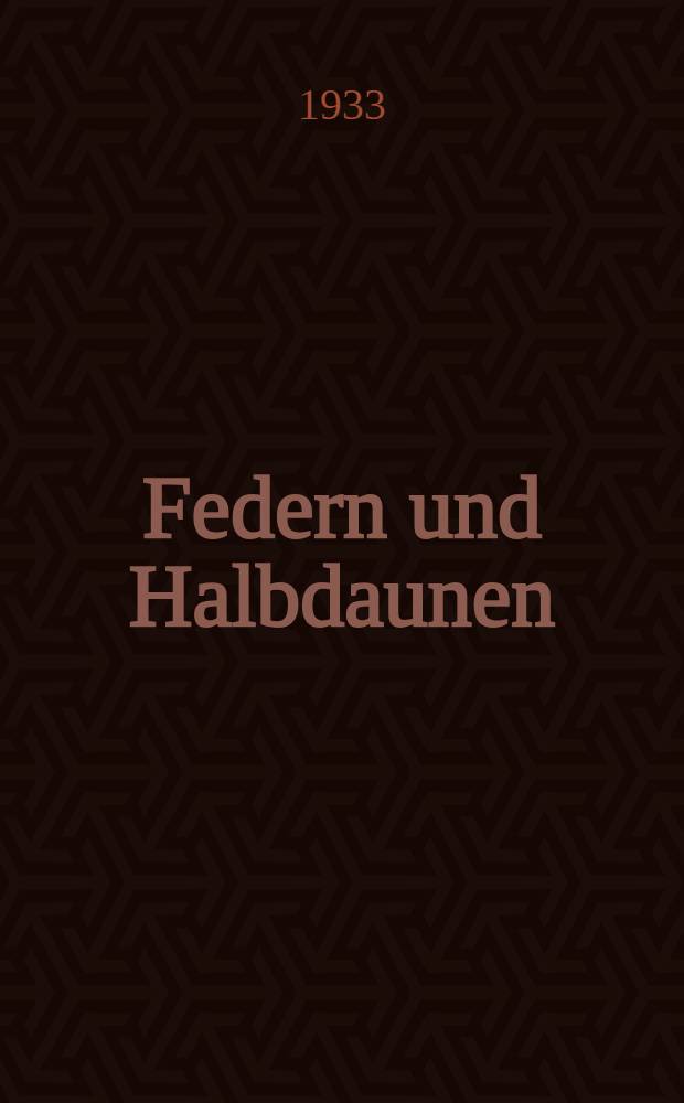 ... Federn und Halbdaunen