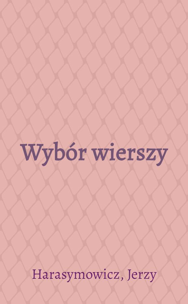 Wybór wierszy