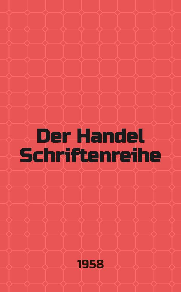 Der Handel Schriftenreihe
