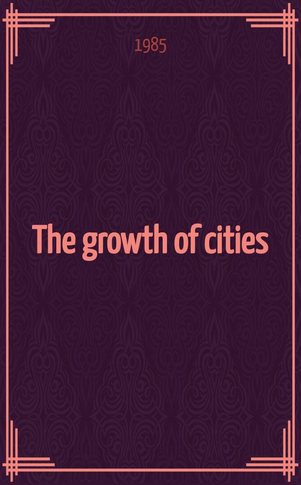 The growth of cities