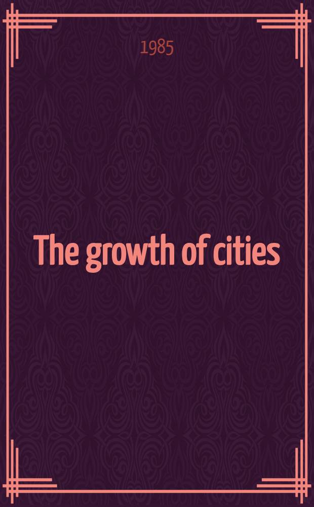 The growth of cities