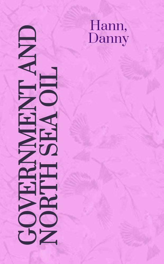 Government and North Sea oil