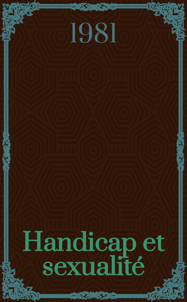 Handicap et sexualité