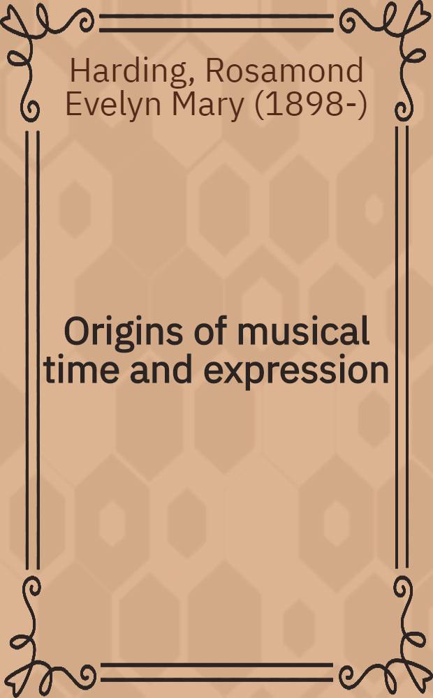 Origins of musical time and expression