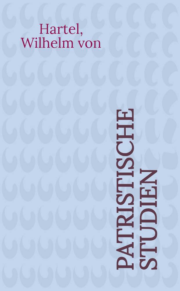 Patristische Studien
