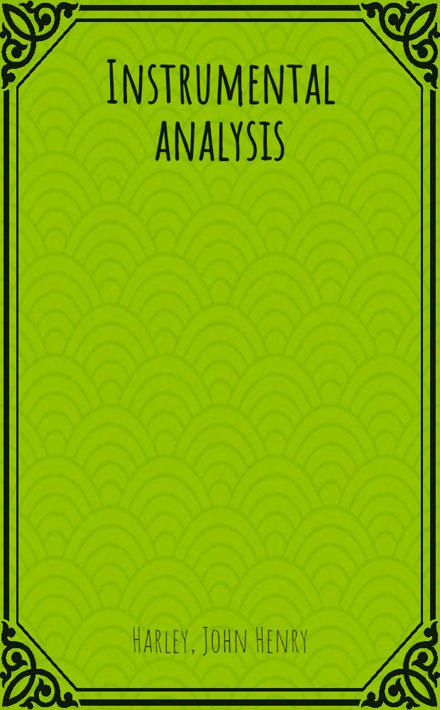Instrumental analysis