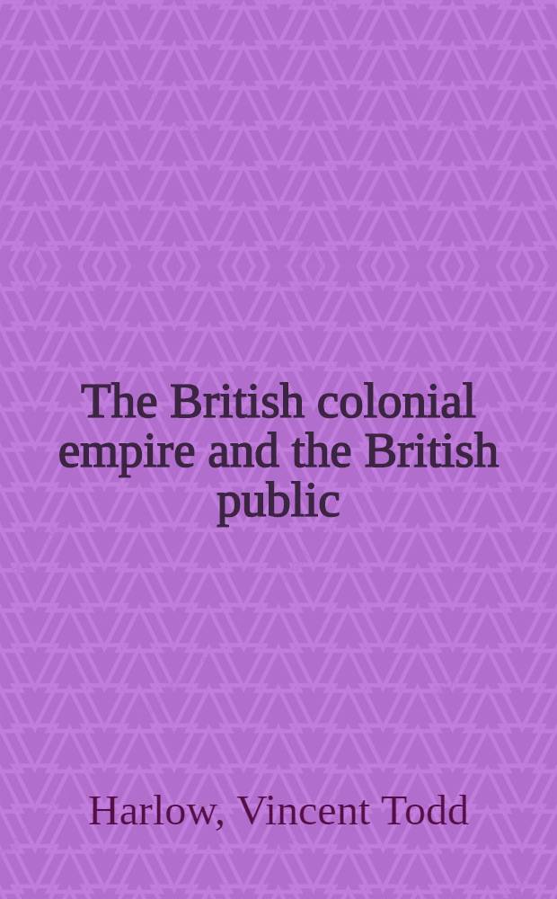 The British colonial empire and the British public