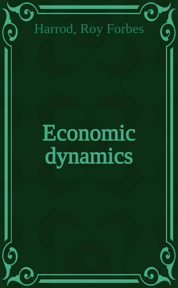 Economic dynamics