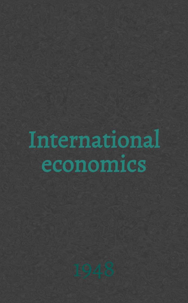 International economics