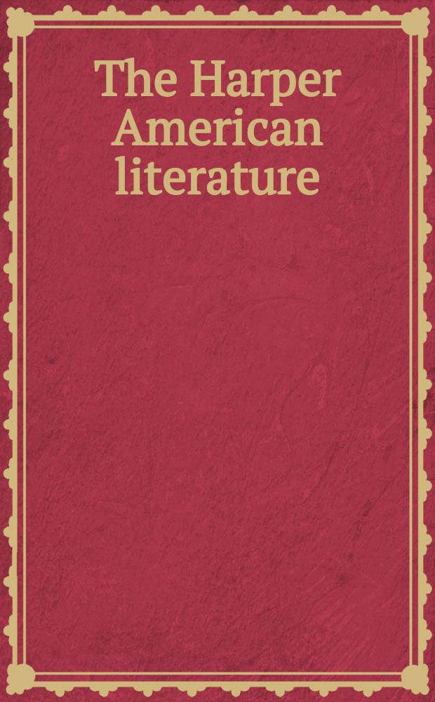 The Harper American literature