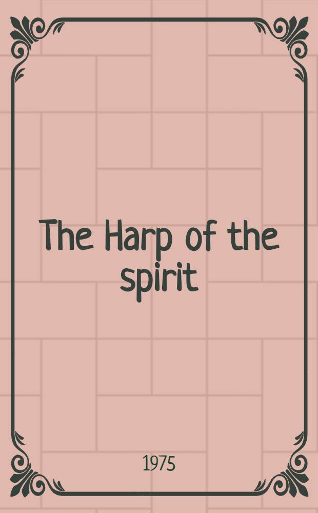 The Harp of the spirit : Twelve poems of Saint Ephrem