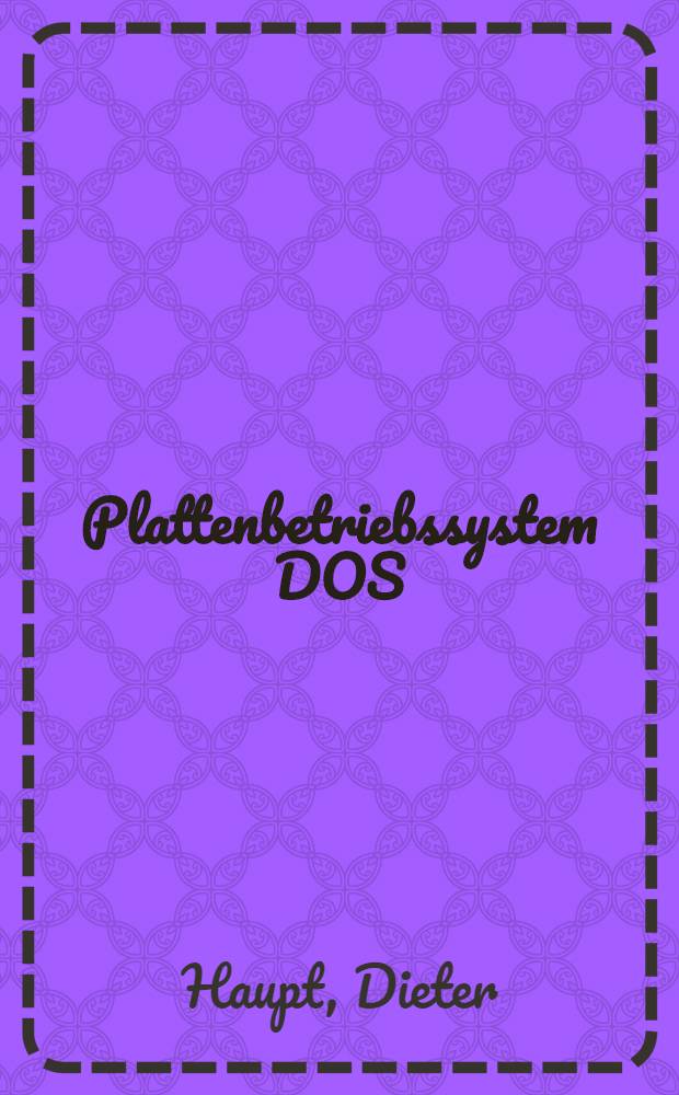 Plattenbetriebssystem DOS/ES : Makroprogrammierung