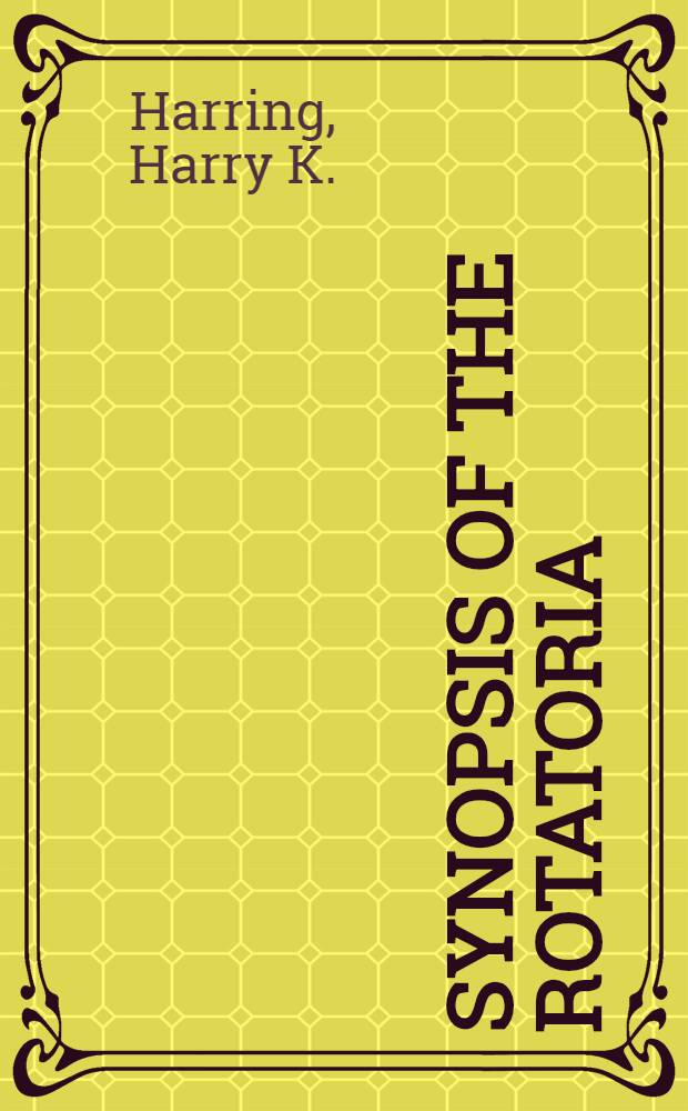 Synopsis of the Rotatoria