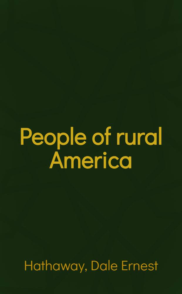 People of rural America