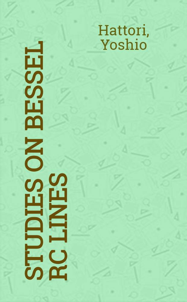 Studies on Bessel RC lines