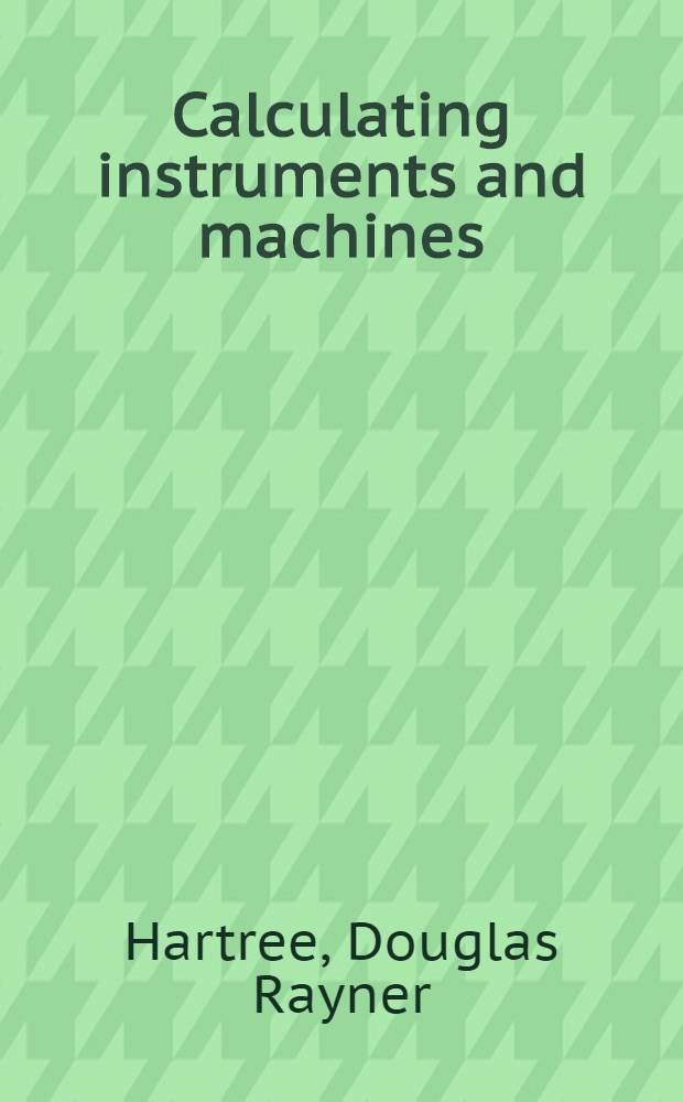 Calculating instruments and machines